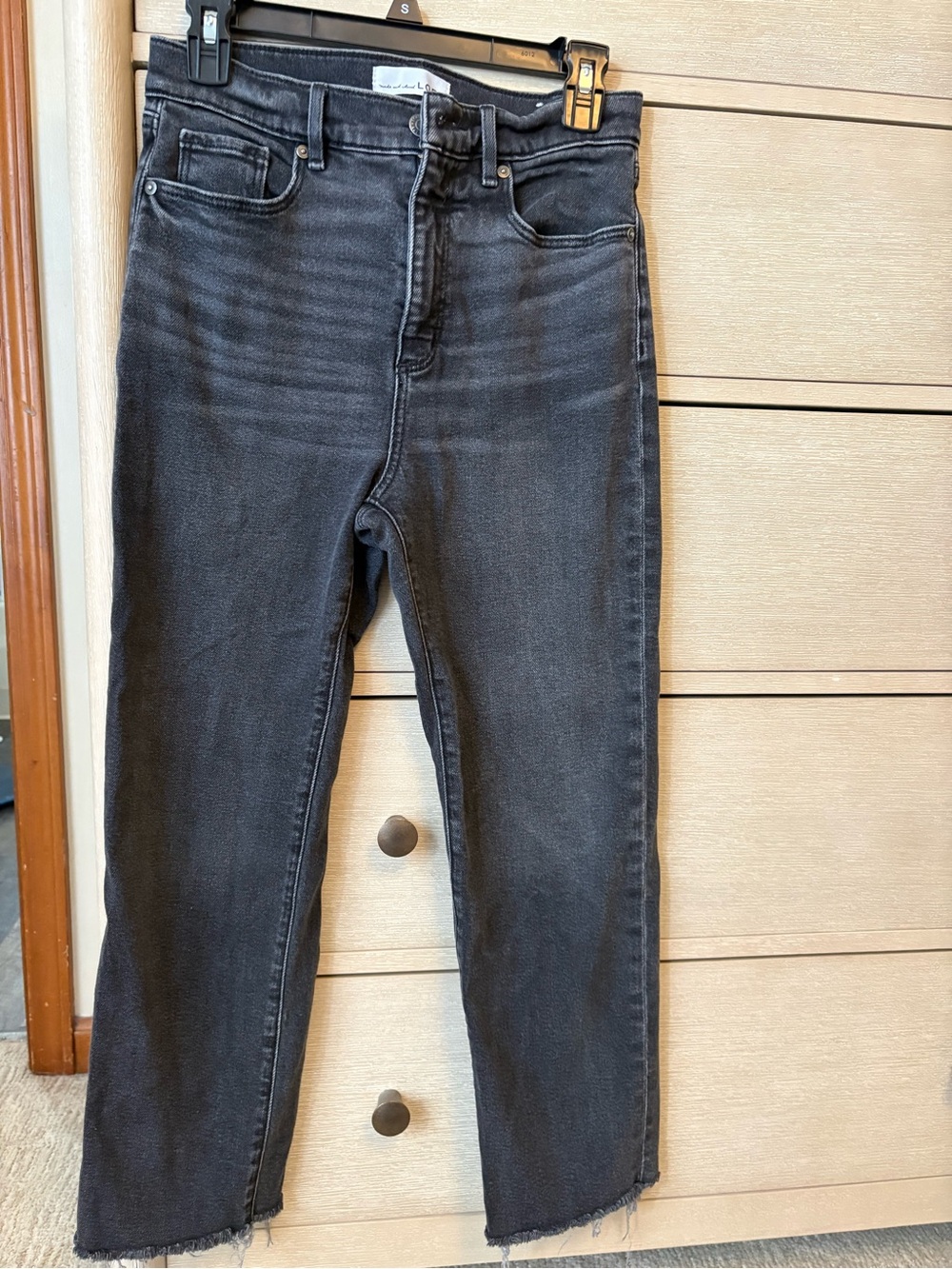 LOFT Black High-Rise Ankle Jeans